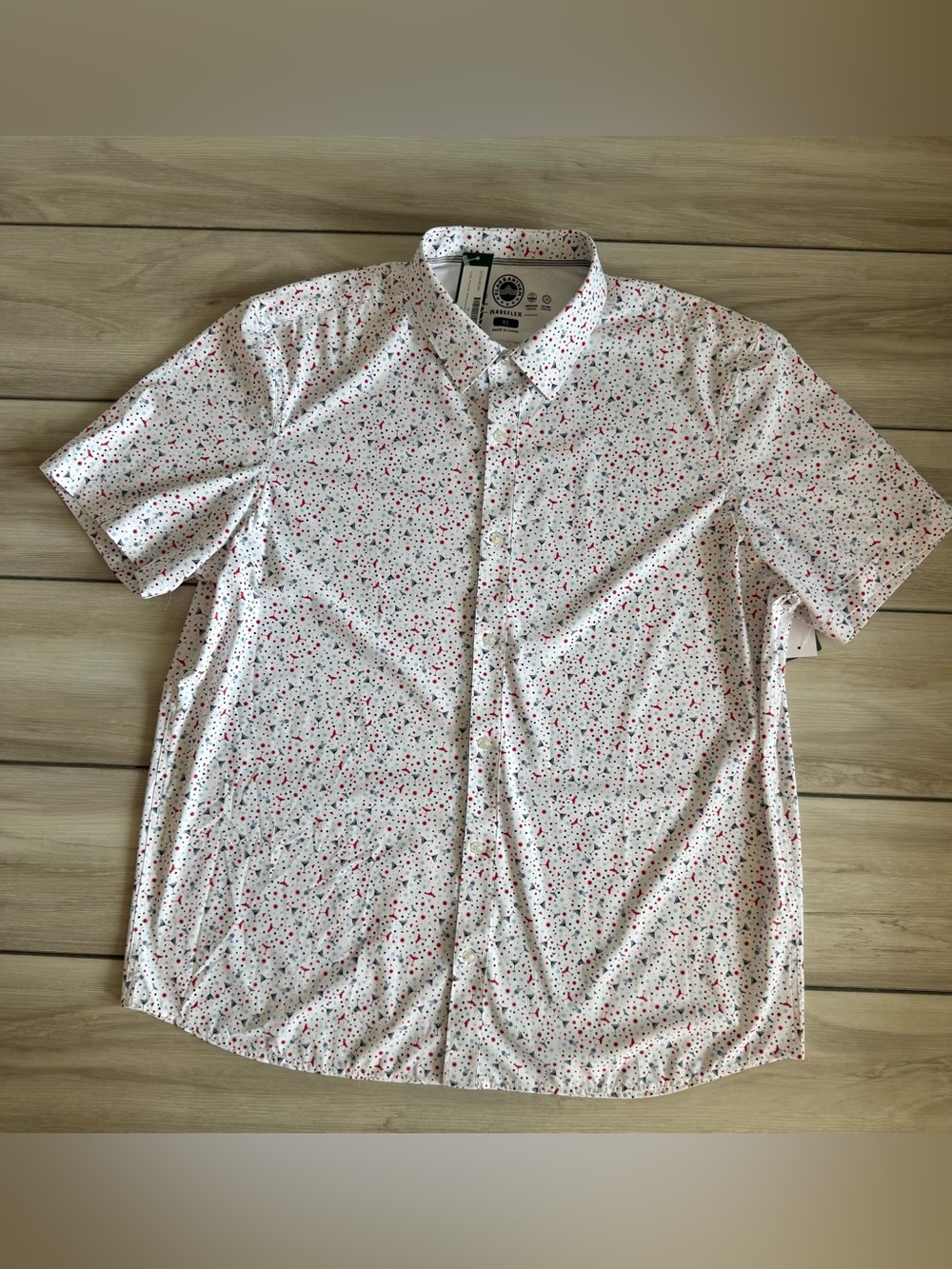 Flag & Anthem Harwood SS Americana Journey Shirt White XL NWT
